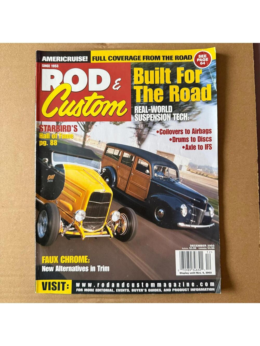 Vintage Hot Rodder Chevy Auto Magazine Custom Rodder B2